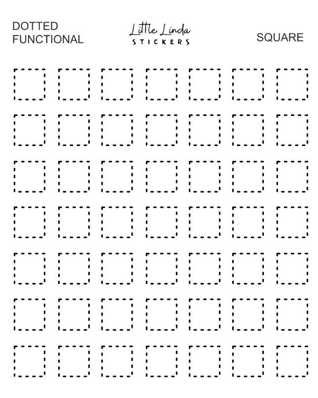 Mini Dotted Squares | Functional