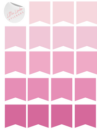 Banner Flags - The Pinks