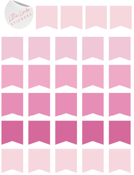 Banner Flags - The Pinks