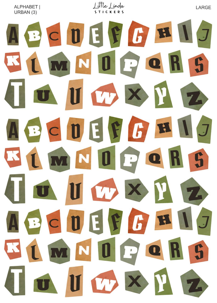 Junk Journal | Alphabet - Urban
