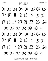 2026 | Numbers - New Romantics