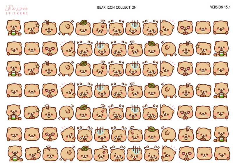 Bear Collection | Washi Strips - 15