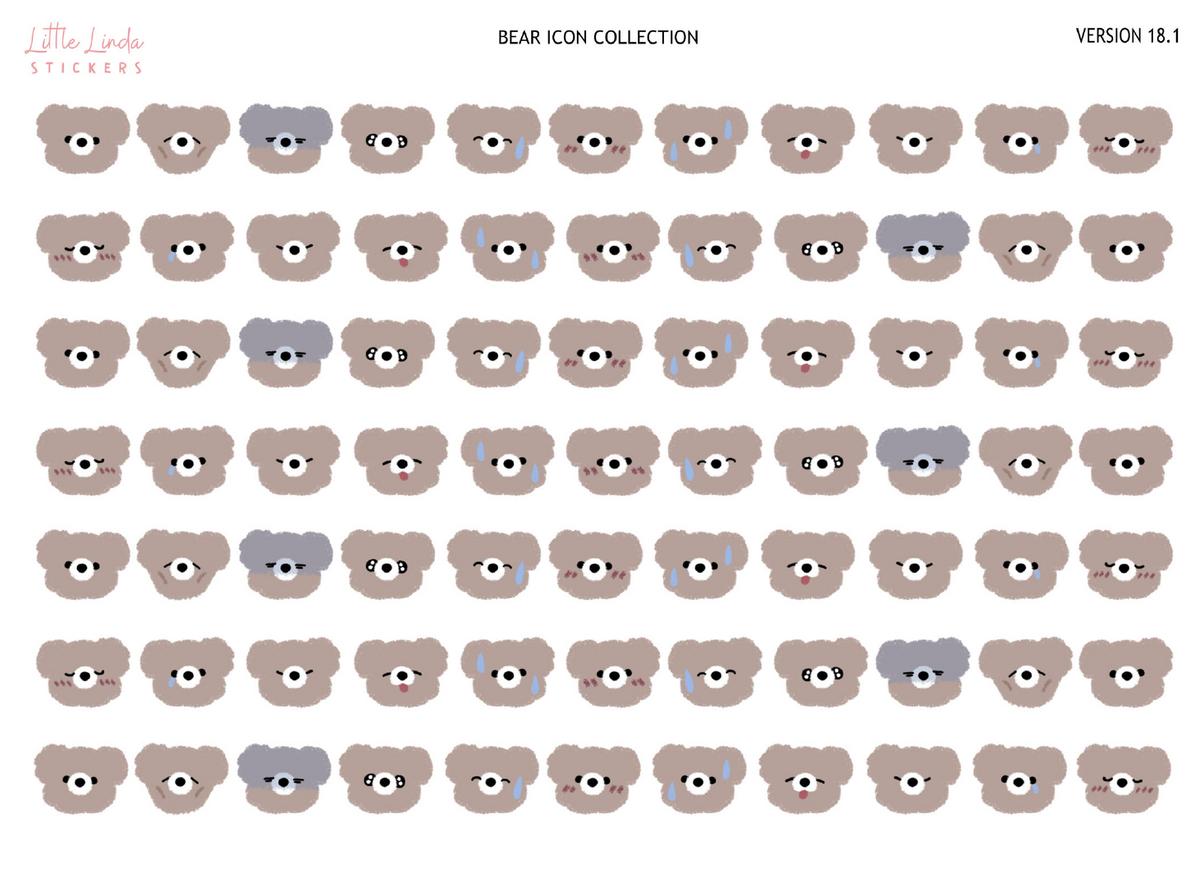 Bear Collection | Washi Strips - 18