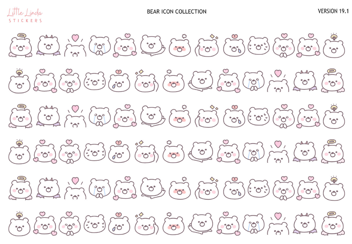 Bear Collection | Washi Strips - 19