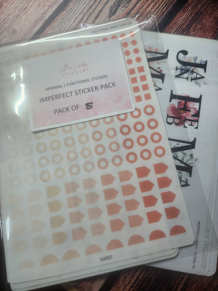 Imperfect Sticker Pack- Large Sheets