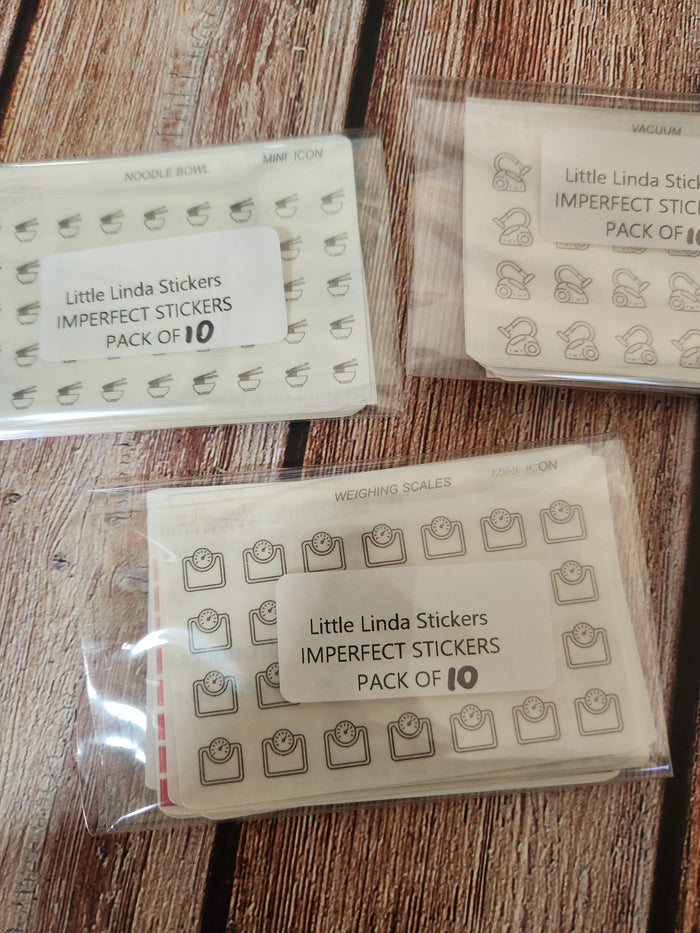 Imperfect Sticker Pack- Mini Sheets
