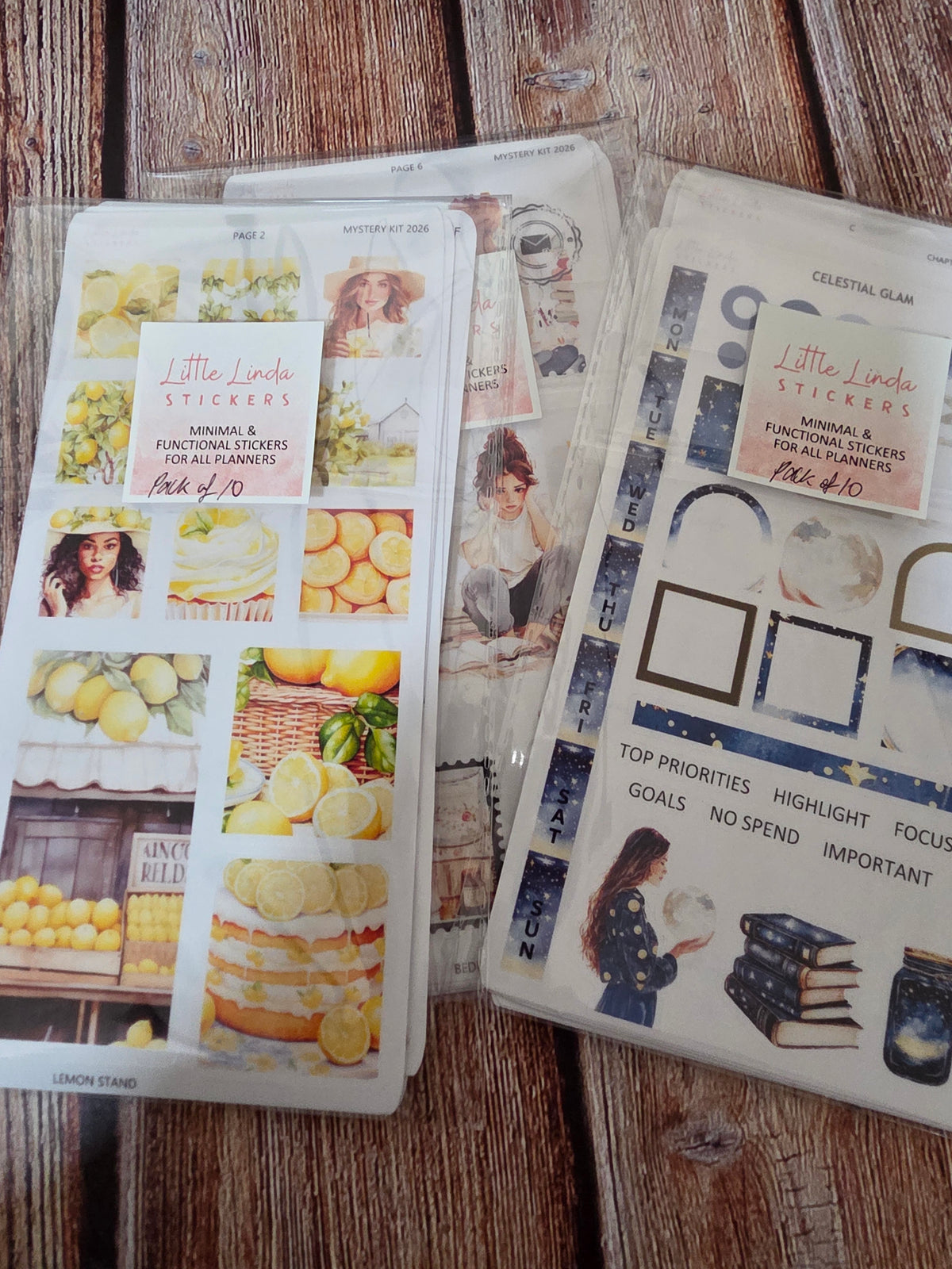 Imperfect Sticker Pack- Hobo Weeks Size Sheets (RRP $55)