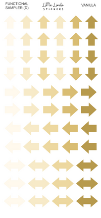 2027 | Sampler D | The Basic Edit planner stickers, Vanilla / Glossy