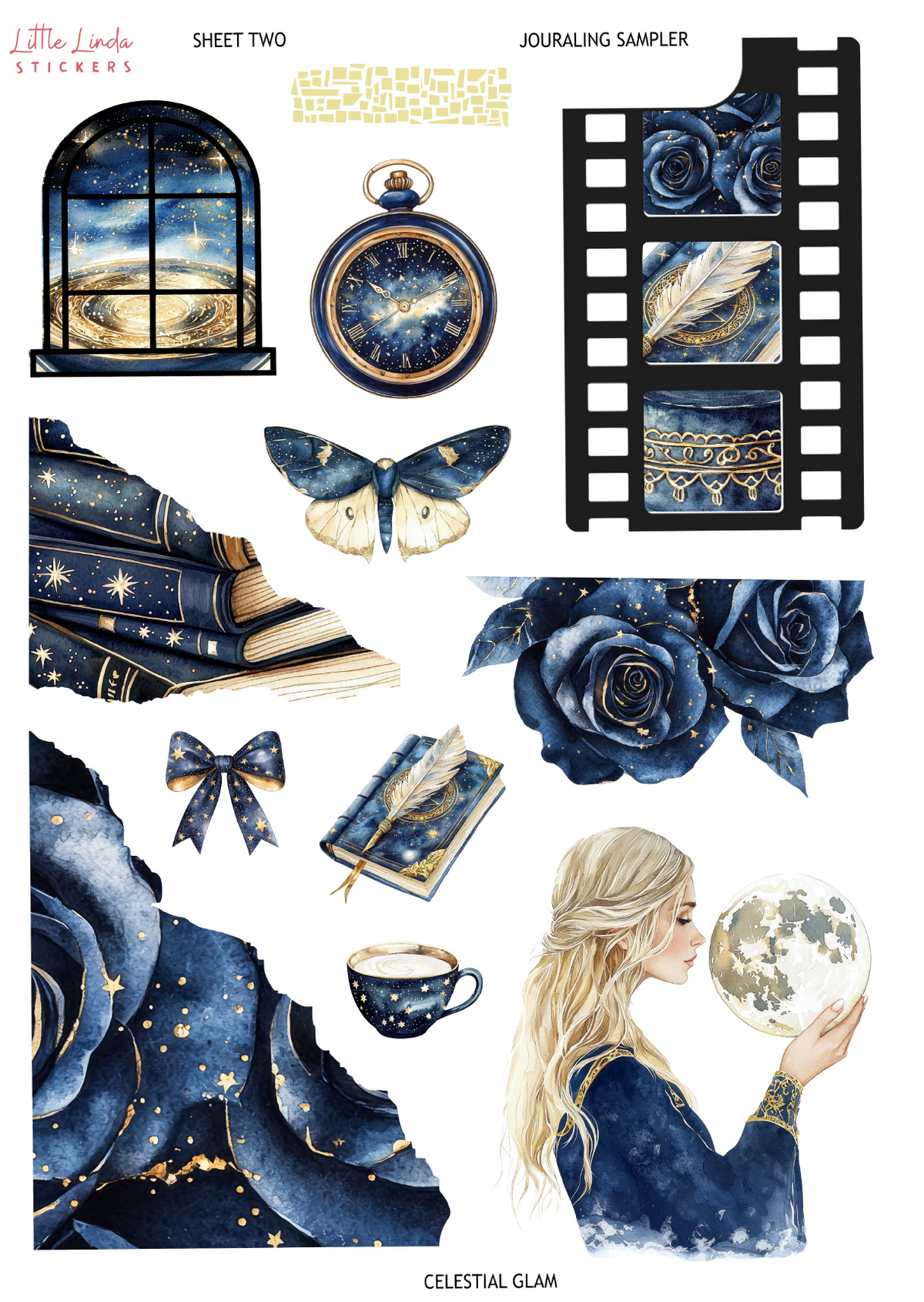 2025 Dec | Celestial Glam | Journaling Kit