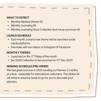 2026 - Monthly Mystery Sticker Kit (Launch)