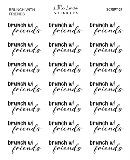 Brunch friends | SCRIPT