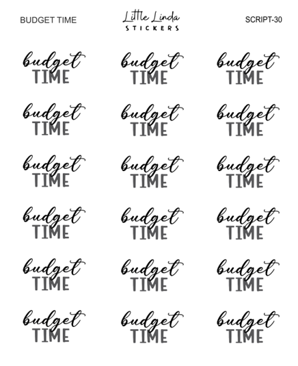 Budget Time | SCRIPT