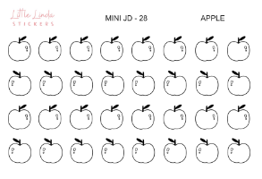 Apple - Mini Journaling Doodle Icon