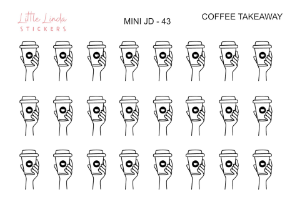 Coffee Takeaway - Mini Journaling Doodle Icon