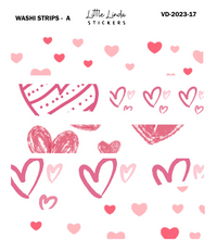 Valentines - Heart Washi Strips