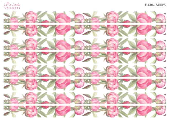 Floral Washi Strips | Style 1 - 9