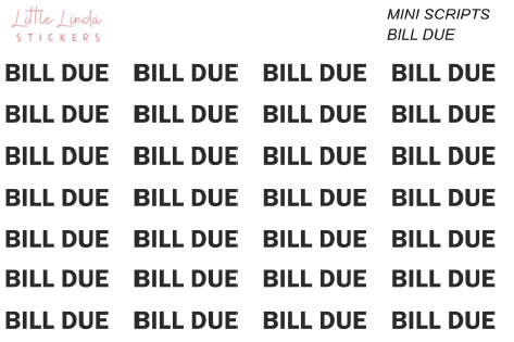 Bill Due - Mini