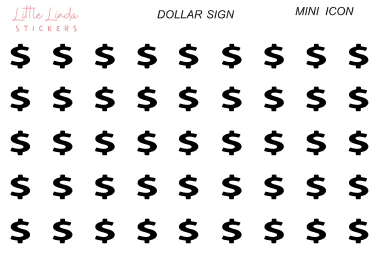Dollar Sign $ - Mini Icons