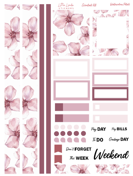 Watercolour Petals - Essentials Kit