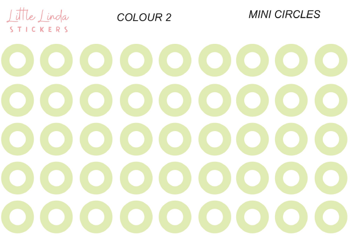 Mini Hollow Circles - The Greens