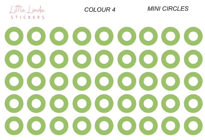 Mini Hollow Circles - The Greens
