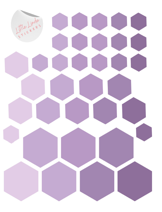 Hexagons - The Purples