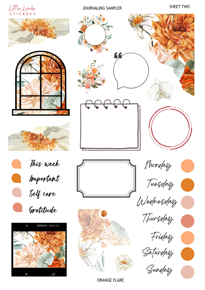 Journaling Kit | Orange Flare