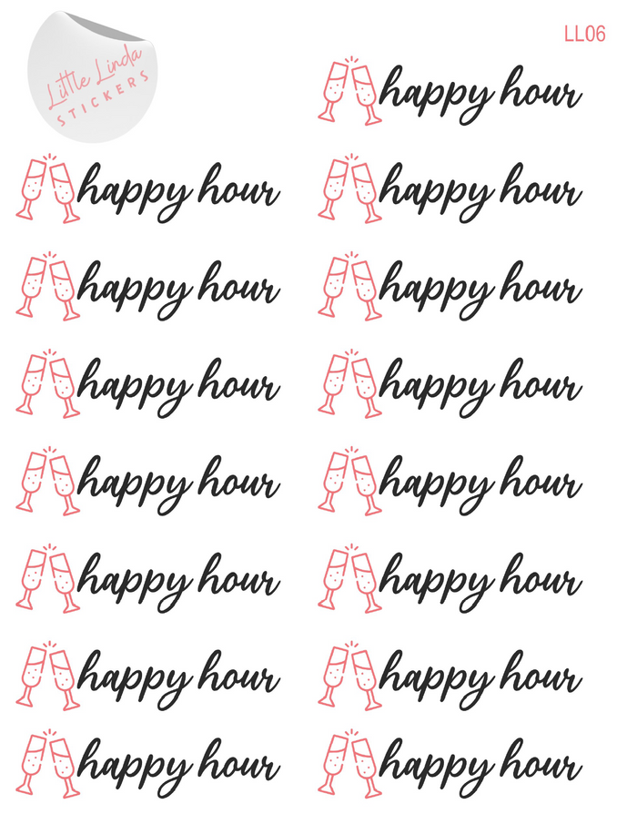 Happy Hour Stickers