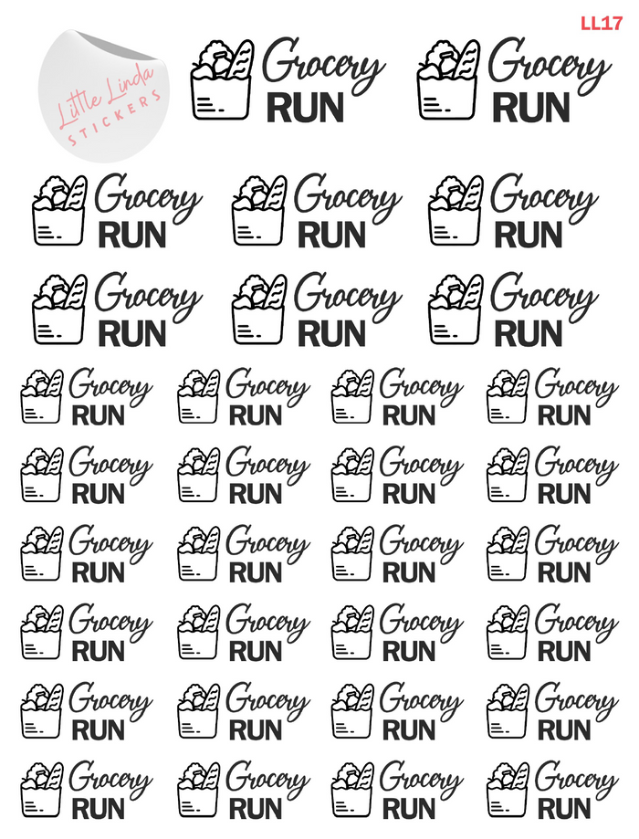 Grocery Run Stickers