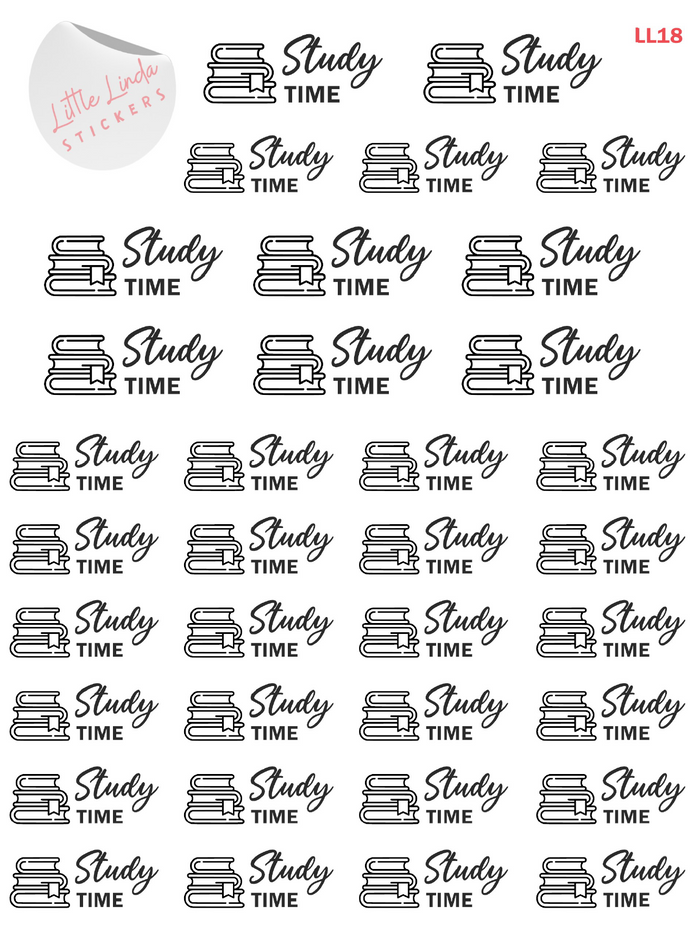 Study Time Stickers