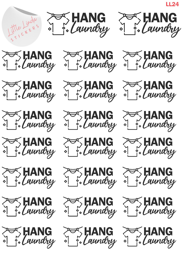 Hang Laundry Stickers