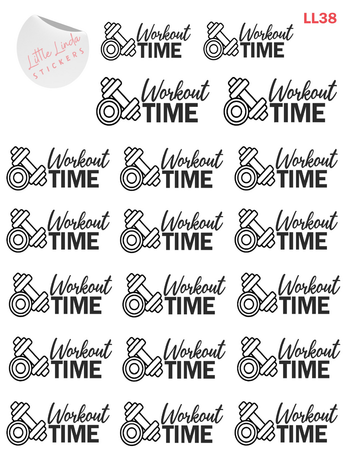 Workout Time Stickers