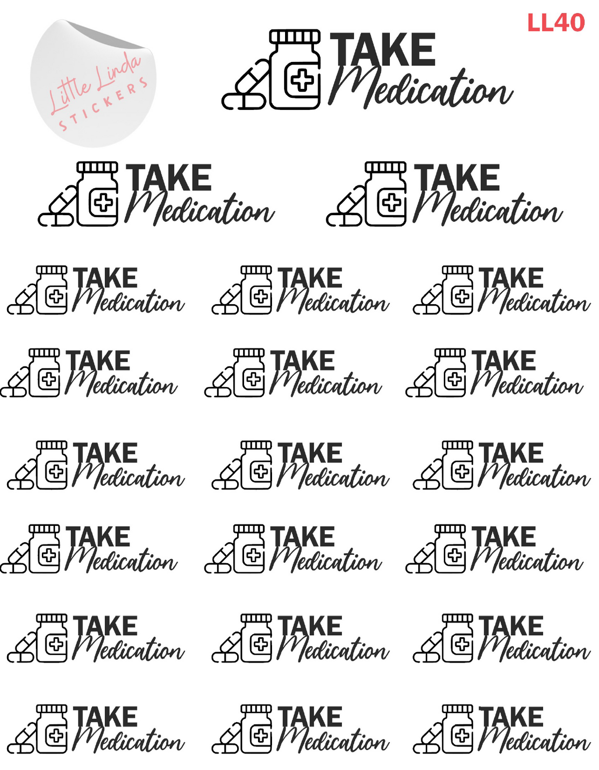 Take Meds Stickers