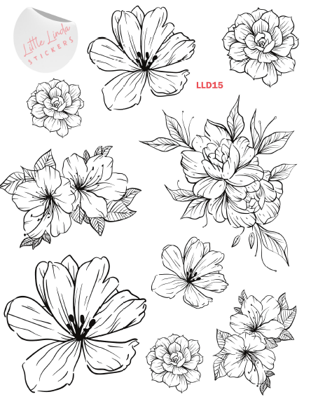 Minimal Line Florals V1