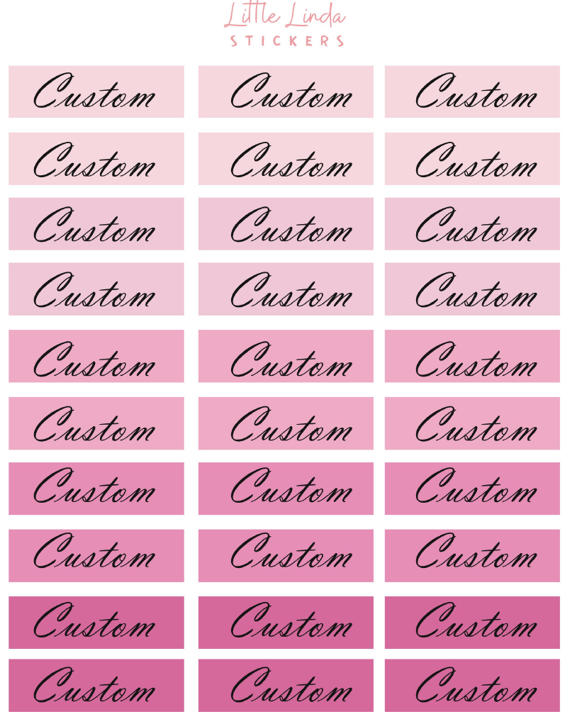 Custom Stickers - Minimal