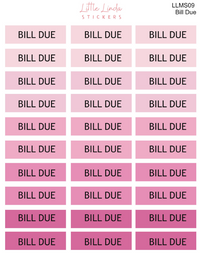 Bill Due - Minimal