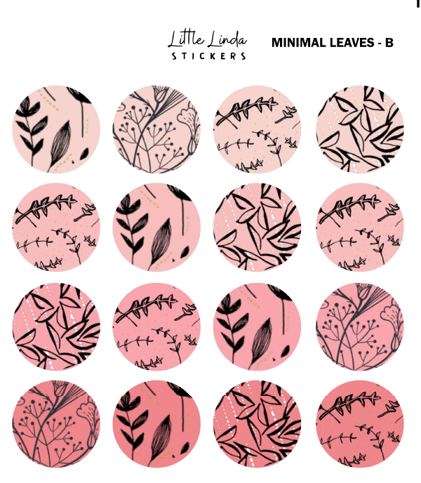 Minimal Leaf Pattern - Corals