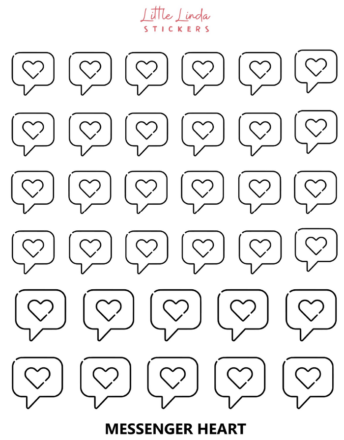 Heart Message Icons
