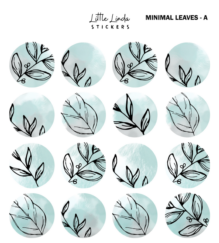 Minimal Leaf Pattern - Forest Green