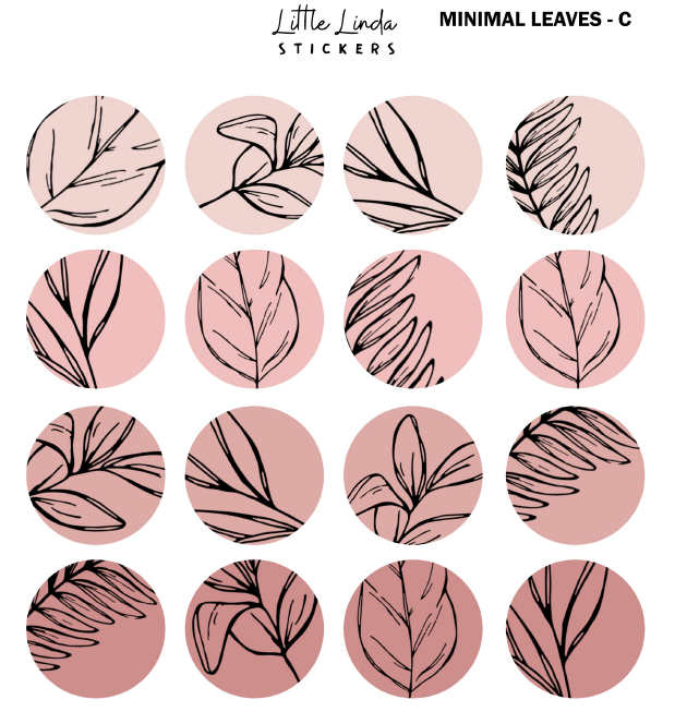 Minimal Leaf Pattern - Nude