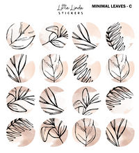 Minimal Leaf Pattern - Nude Watercolour