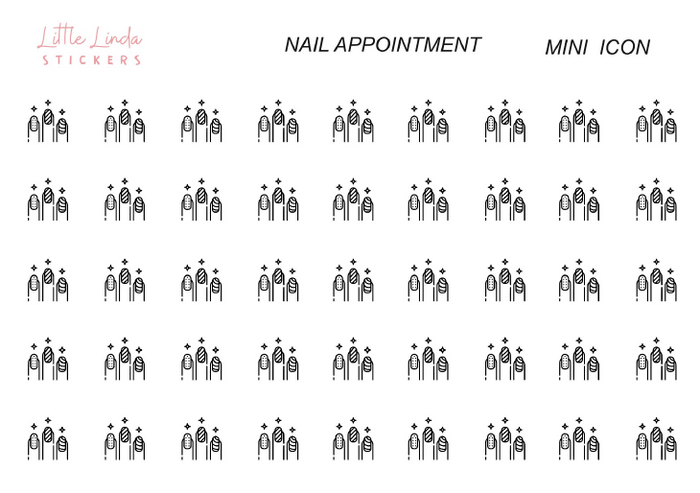 Nail Appointment - Mini Icons