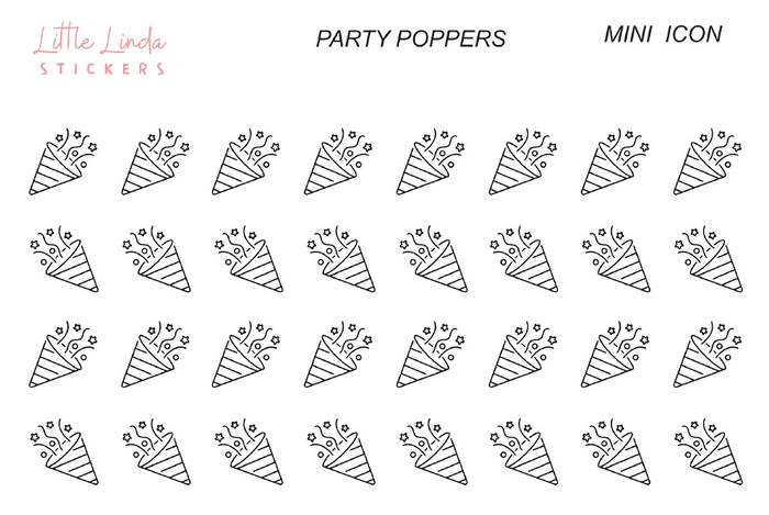 Party Poppers- Mini Icons