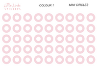 Mini Hollow Circles - Pinks