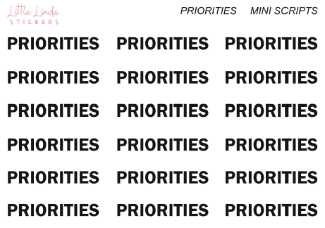 Priorities - Mini