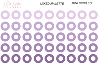 Mini Hollow Circles - The Purples