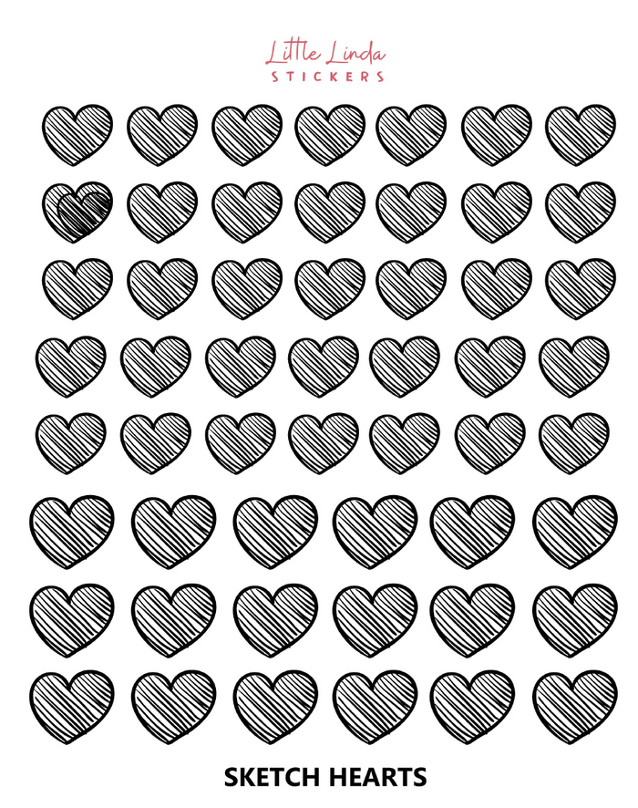 Sketch Heart Icons