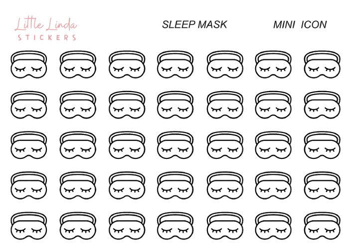Sleep Mask  - Mini Icons