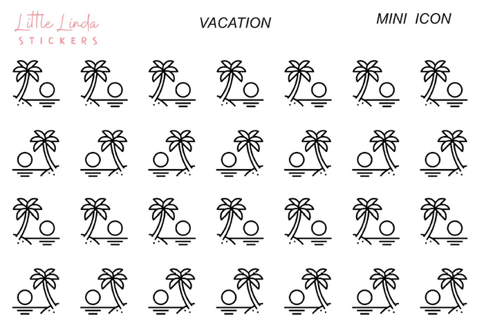 Vacation - Mini Icons