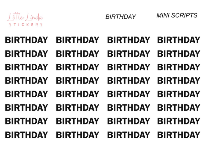 Birthday - Mini